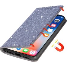 MY Boutique1 Samsung Galaxy A34 5g Için Glitter Flip Case Pu Deri Flip Case Cüzdan (Yurt Dışından)