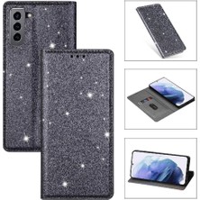 MY Boutique1 Samsung Galaxy S21 Artı 5g Pu Deri Manyetik Kart Için Glitter Flip Case (Yurt Dışından)