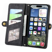 MY Boutique1 Iphone 16 Için Flip Case Darbeye Basit Iş Deri Kılıf Flip (Yurt Dışından)