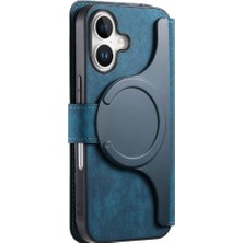 MY Boutique1 Iphone 16 Için Flip Case Retro Kart Standı Mıknatıs Koruyucu Malzeme Cüzdan (Yurt Dışından)