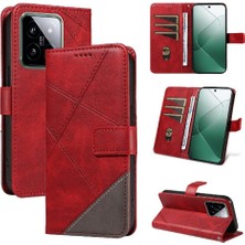 MY Boutique1 Elmas Dikiş Deri Telefon ile Xiaomi 14 ve Kart Yuvası Için Flip Case (Yurt Dışından)