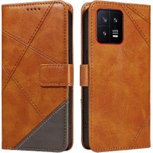 MY Boutique1 Elmas Dikiş Deri Telefon Koruması ile Xiaomi 13 Için Flip Case (Yurt Dışından)