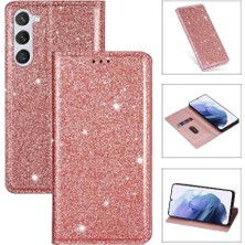 MY Boutique1 Samsung Galaxy S24 Flip Case Cüzdan Manyetik Kapatma Için Glitter Flip Case (Yurt Dışından)