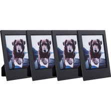 Instax Mini Film Uyumlu Siyah 4'lü Klasik Fotoğraf Çerçeve Seti