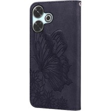 MY Boutique1 Xiaomi Poco M6 4g Için Flip Case Cüzdan Manyetik Closu Pu Deri Büyük Kart (Yurt Dışından)