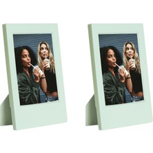 Instax Mini Film Uyumlu Yeşil 2'li Klasik Fotoğraf Çerçeve Seti