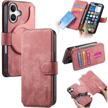 MY Boutique1 Iphone 16 Için Flip Case Retro Kart Standı Mıknatıs Koruyucu Malzeme Cüzdan (Yurt Dışından)