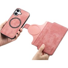 MY Boutique1 Iphone 16 Için Flip Case Retro Kart Standı Mıknatıs Koruyucu Malzeme Cüzdan (Yurt Dışından)