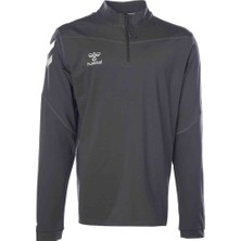 Hummel Oregon Half Zip Erkek Siyah Yuvarlak Yaka Sweatshirt
