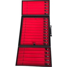 Özer Kutu 31'li Tesbih (Ahşap Kasa) Siyah Deri Kuluplu Çanta 35X38 cm