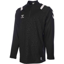 Hummel Erkek Siyah Dream Half Zip Sweatshirt Regular Fit Desenli Sezonluk Rahat Kesim