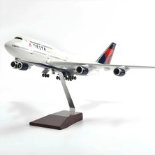 B747 Yolcu Uçağı Model Uçak 1/150 Ölçek 47CM