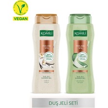 Komili Feeling Spa Peeling Etkili Vegan Duş Jeli Seti 500 ml x 2 adet