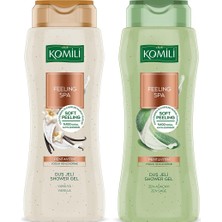 Komili Feeling Spa Peeling Etkili Vegan Duş Jeli Seti 500 ml x 2 adet