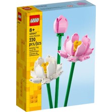 LEGO® Iconic Lotus Çiçekleri 40647 - Dekoratif, Koleksiyonluk ve Sergilenebilir Çiçek Modeli Yapım Seti (220 Parça)