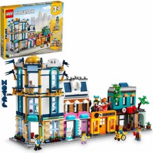 LEGO® Creator 3’ü 1 AradaAna Cadde 31141 - 9 Yaş ve Üzeri Çocuklar için Oyuncak Bir Şehir, Art Deco Bina ve Alışveriş Caddesi İçeren Yaratıcı Oyuncak Yapım Seti (1459 Parça)