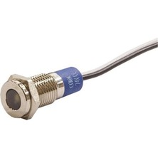 Robo Dünya 8.0mm Metal Kablolu Sinyal Lambası Sarı IP67 10V-30V