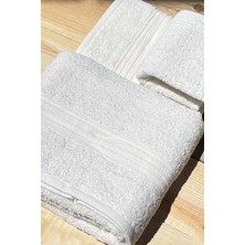 Ipekçe Home  Pamuk Bukle Kurdeleli Modal 3’Lü Havlu Set