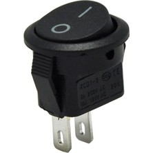 Robo Dünya Yuvarlak Mini Anahtar Siyah 0-1 2p