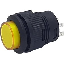 Robo Dünya 16MM Plastik Ledli Kalıcı Yeşil Buton