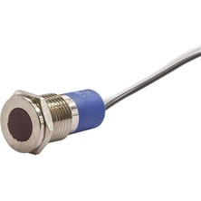 Robo Dünya 12MM Metal Kablolu Sinyal Lambası Kırmızı IP67 10V-30V