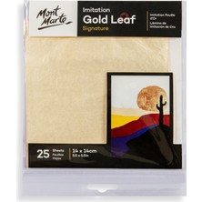 mm Taklit Altın Yaprağı 14X14 cm 25 Sayfa