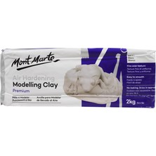 MONT MARTE mm Hava ile Sertleşen Modelleme Kili - Beyaz Rengi 2 kg
