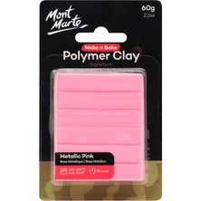 MONT MARTE mm Make N Bake Polimer Kil Signature 60G - Metalik Pink