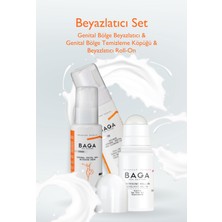 Baga Beyazlatıcı Set Genital Bölge Beyazlatıcı & Genital Bölge Temizleme Köpüğü & Roll-On 3'lü Set