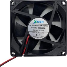 Robo Dünya 80X80X25MM 24V 0.10A 2p Xmer Fan