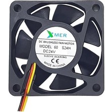 Robo Dünya 60X60X25MM 24V 0.20A 3p Fan