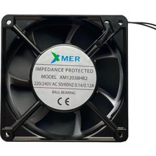 Robo Dünya 120X120X38MM 220V Rulmanlı Fan