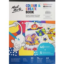 mm Renkli ve Yaratıcı Kitap A3 30 Sayfa