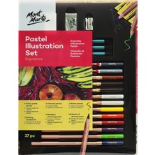mm Renkli Pastel Illüstrasyon Seti 37 Parça