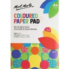 MONT MARTE Renkli Kağıt Bloknotu A4 120 Yaprak 70 gsm