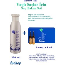 Eliokap Grasso - Yaglı Saçlar Için Saç Bakım Seti: Şampuan 250 ml. + Saç Serumu 6 Amp. x 4 Ml.