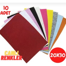 EUROLUXE Renkli Keçe 20X30 cm 10 Renk 180 gr Ince Etkinlik Hobi El Işi Keçesi 1 mm