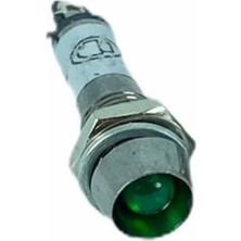 Robo Dünya Sinyal Lambası Ledli Metal 8mm 24V Yeşil