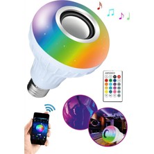 Robo Dünya Bluetooth Hoparlör ve LED Lamba Uzaktan Kumandalı Ampul