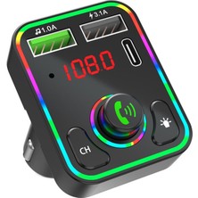 Concord C618 Rgb Işıklı Pd 18 + Qc 3.1A Şarj Oynar Başlıklı Bluetooth 5.1V Fm Transmitter