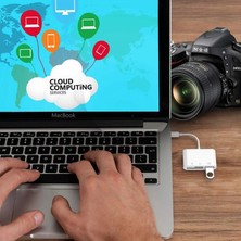 Seenergy SE-2201 USB Type C To Sd Microsd Tf Kart Okuyucu USB 3in1 Çevirici Dönüştürücü Adaptör