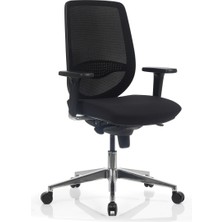 Bürosit Rhyme Alüminyum Ayarlı Kolçaklı Çalışma Koltuğu (Kumaş)