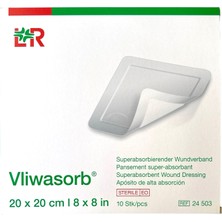 Lohmann Rauscher Vliwasorb Super Emici Yarık Örtüsü 20X20CM 10 Adet (Yapışkansız)