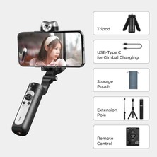 Senon Hohem Isteady Vs2 3 Eksenli El Tipi Aı Yapay Zeka Görüş Sensörlü Gimbal Stabilizatör Zore Gimbal Stabilizatör