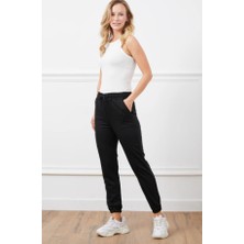 VivaJoy Kadın Yüksek Bel Paçası Lastikli Jogger Eşofman Altı
