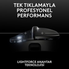 Logitech G Pro x Superlıght 2 Dex Lıghtspeed Hero 2 32K Dpı Sensör Pc/mac Için Kablosuz Oyun Mouse'u, Siyah