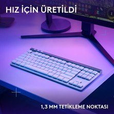 Logitech G515 Lıghtspeed Tkl Düşük Profilli Kablosuz Lıghtsync Rgb Ingilizce Oyun Klavyesi, Beyaz