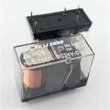 Robo Dünya HLS-14F1L-24VOLT 10AMPER Şeffaf Tek Kontak Röle 5 Pin