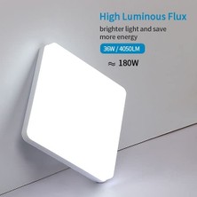 Delipop 36W Kare LED Tavan Işığı, 4050LM LED Tavan Lambası, IP44 6500K LED Tavan Işığı, 23 cm (Yurt Dışından)