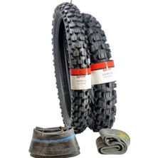 Ralco Tyres Enduro Lastik Takımı 120/80-18 ve 90/90-21 Tt + Iç Lastik Set(Ön ve Arka)